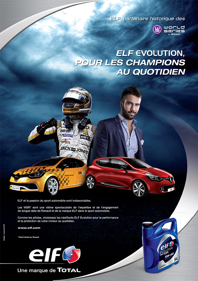 Affiche pour le partenariat ELF - World Series by Renault