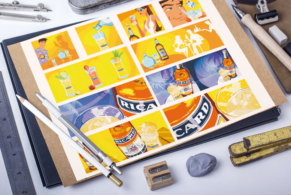 Story Board pour Pernot Ricard