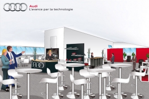 Illustration pour projet événementiel Audi