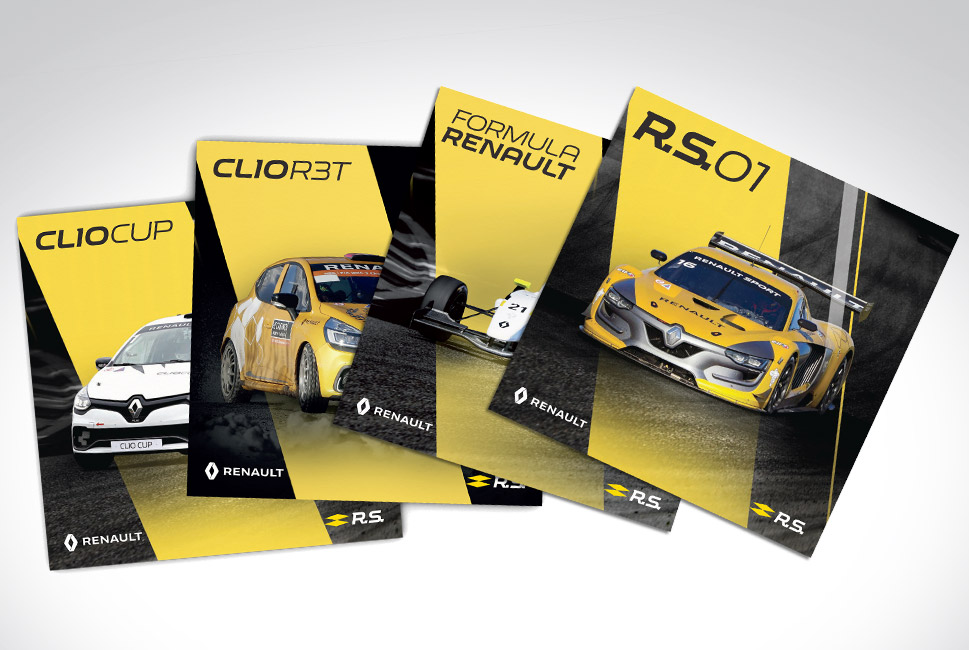 Plaquette de présentation de la gamme compétition de Renault Sport